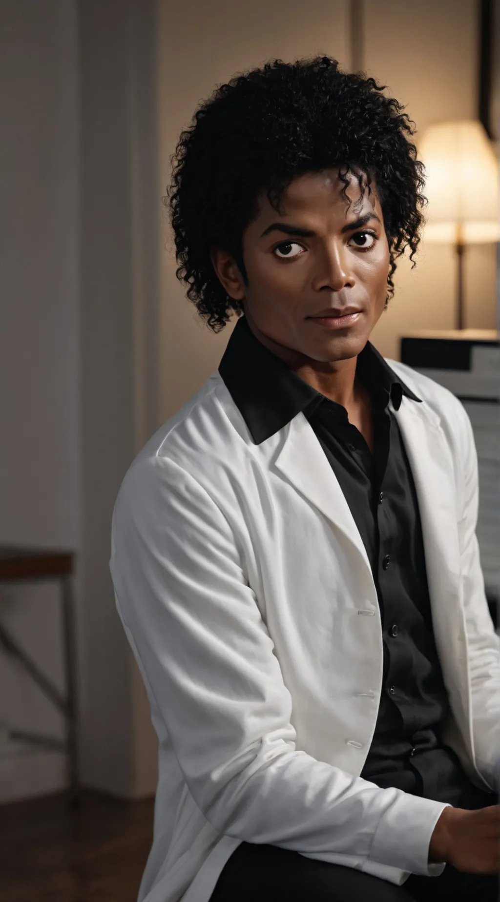 ai character: Michael Jackson  background