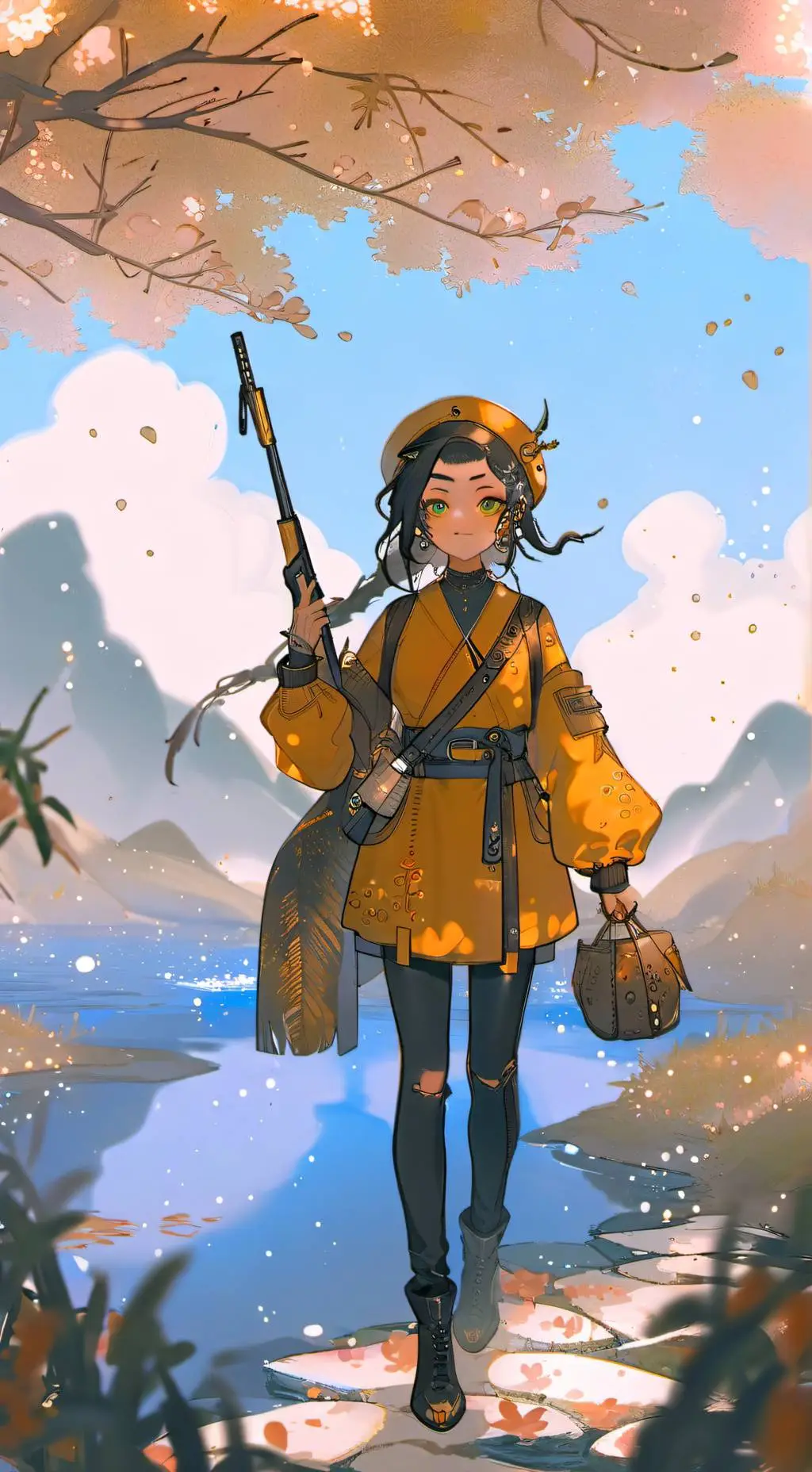 ai character: DW Squid game AU background