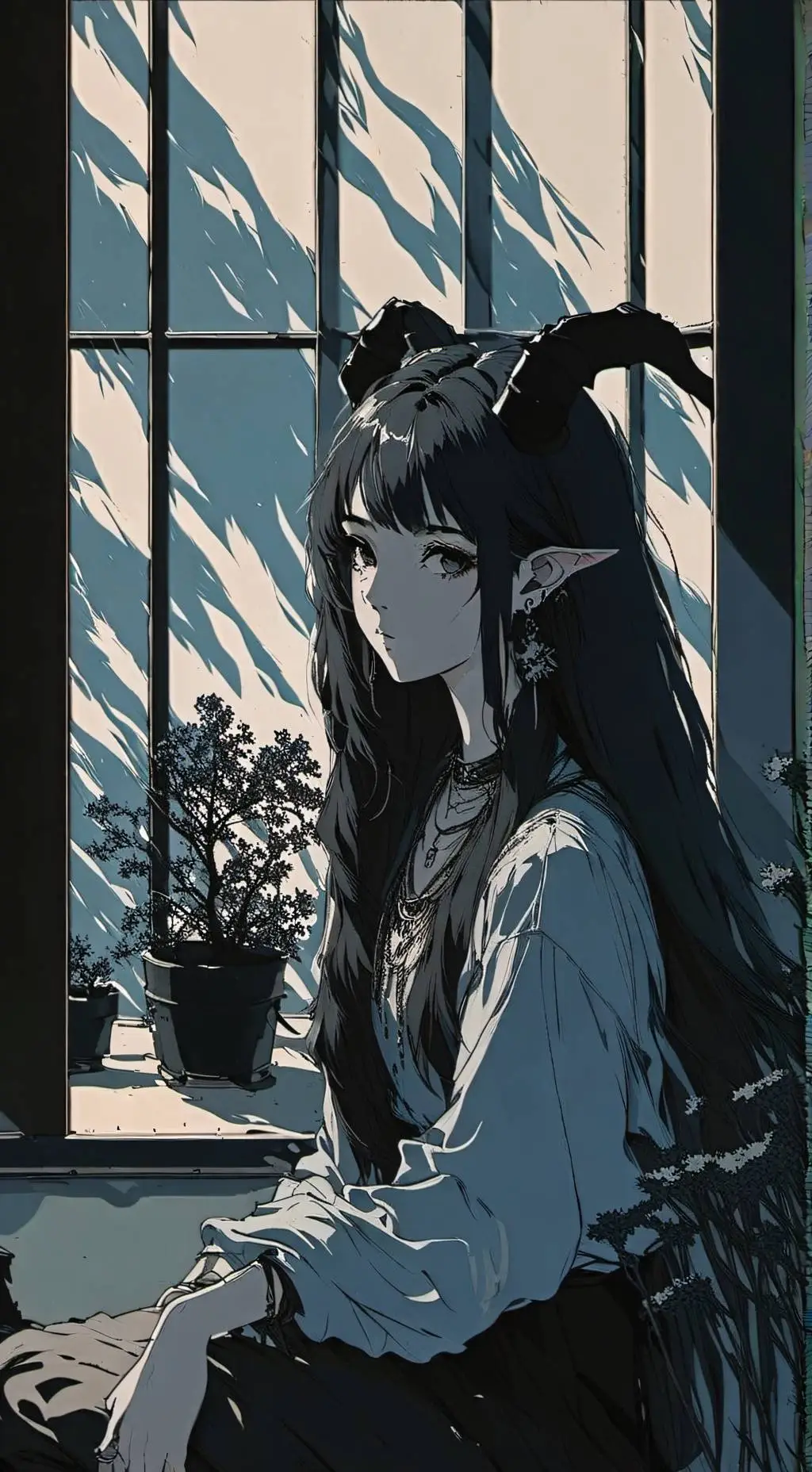 ai character: okame ayumi background