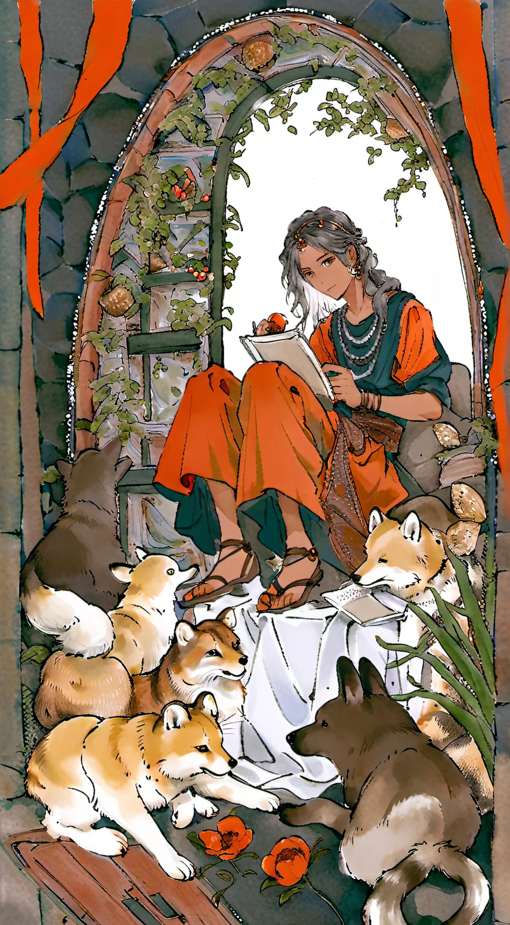 ai character: luna  background