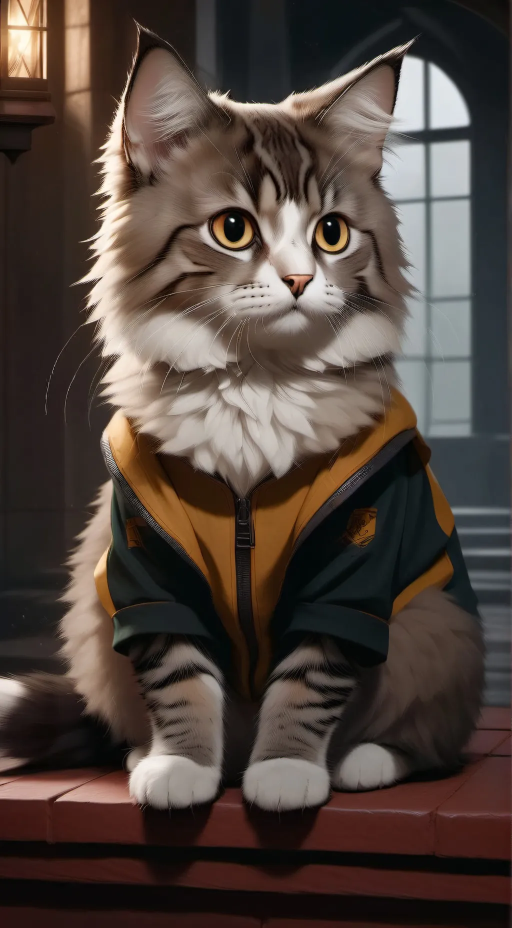 ai character: gato cambia formas background