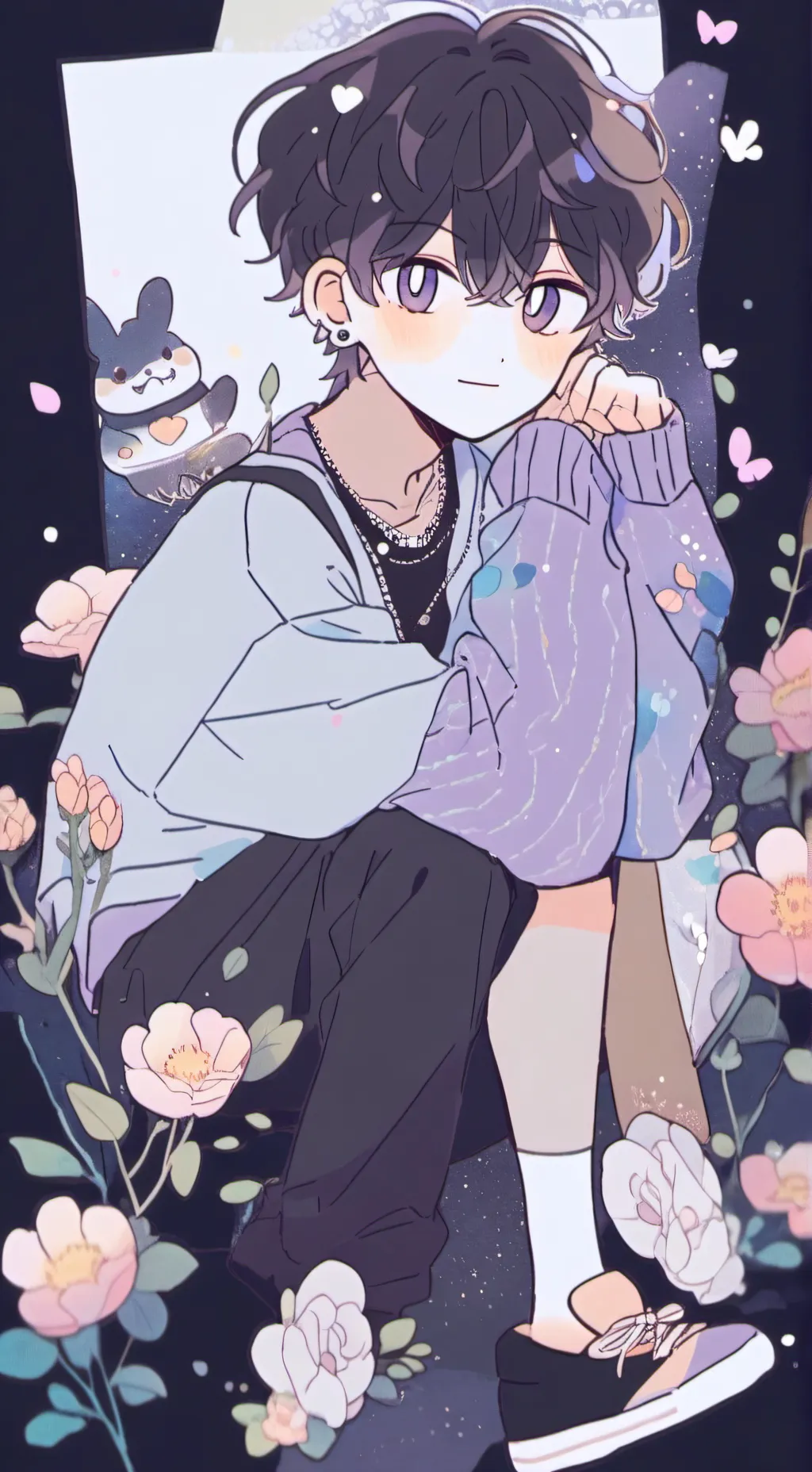 ai character: ♥︎Vincent♥︎ background