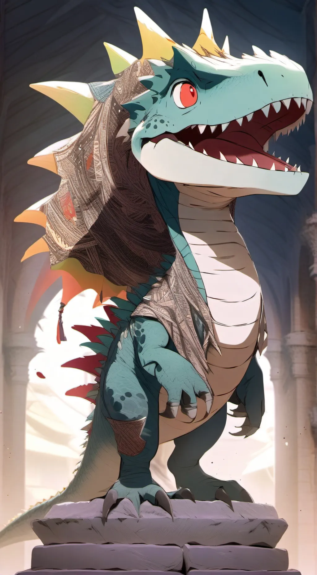 ai character: Crestín💚💯 background