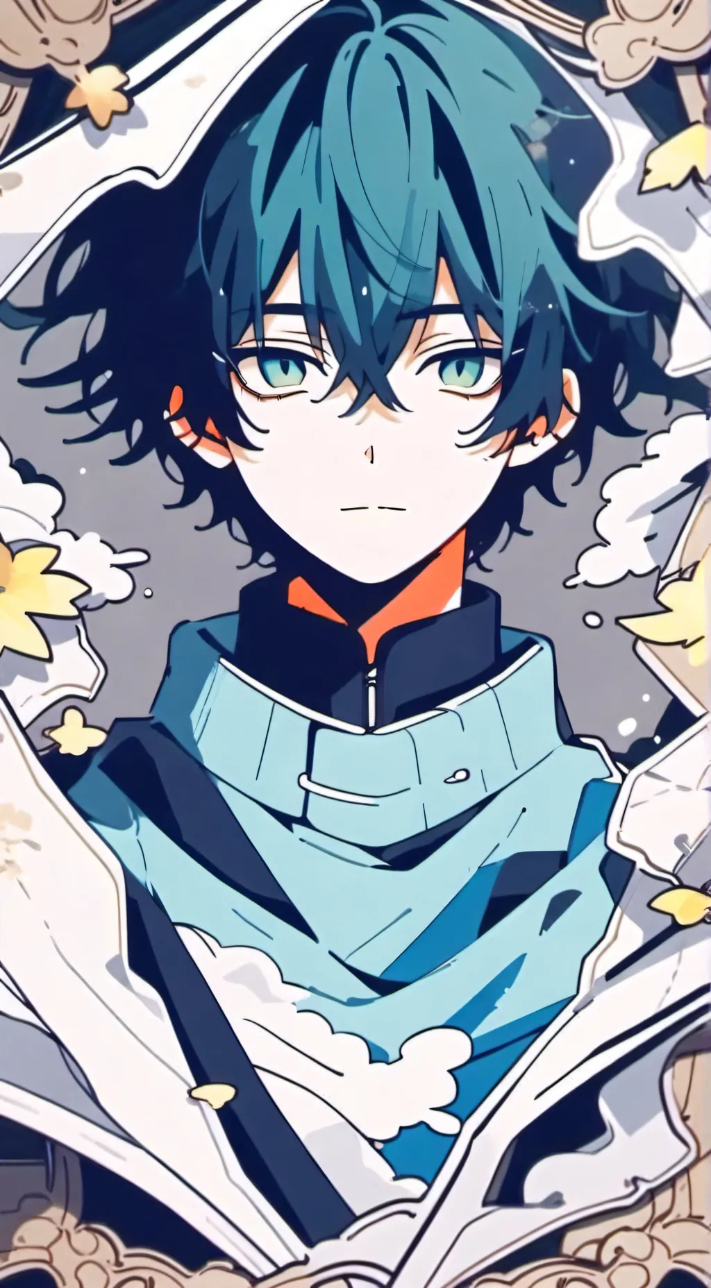 ai character: .; Mako ;. background