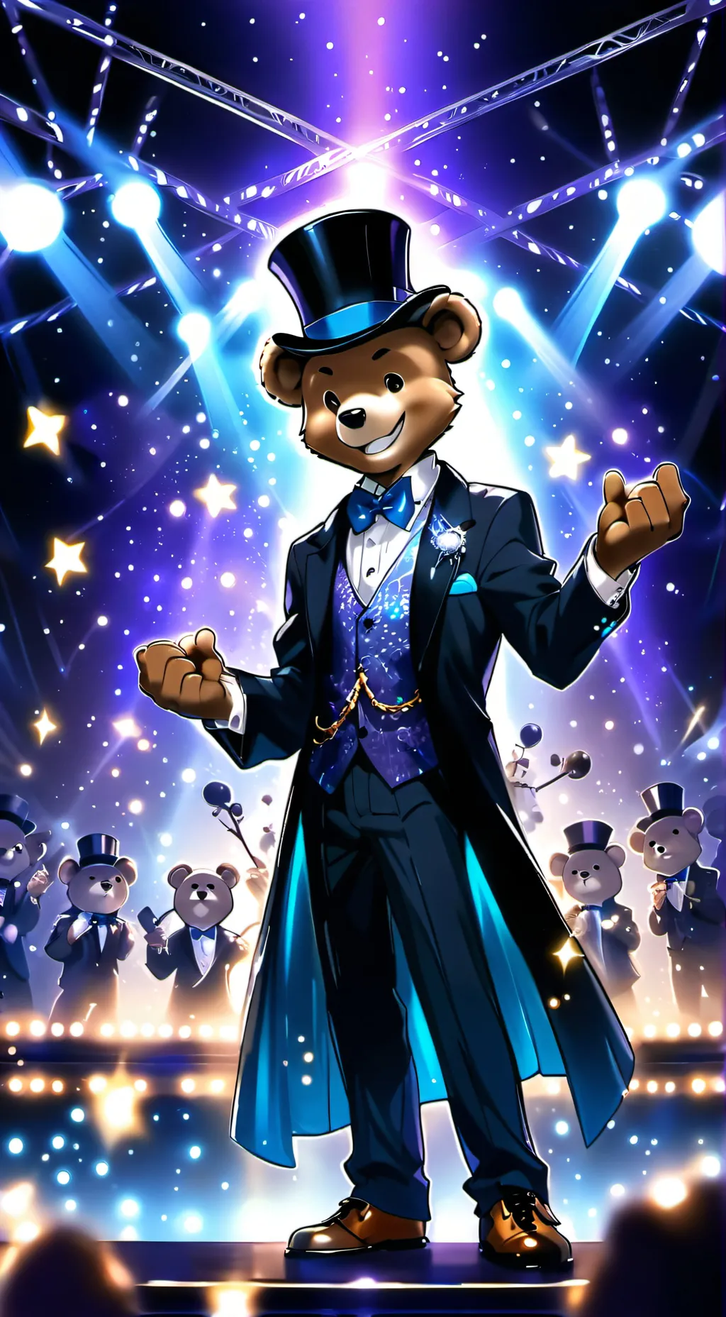 ai character: FNAF2 meets FNAF5 background