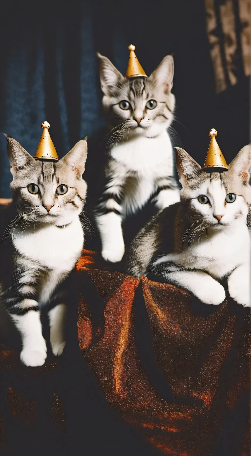 ai character: Birthday kittens background