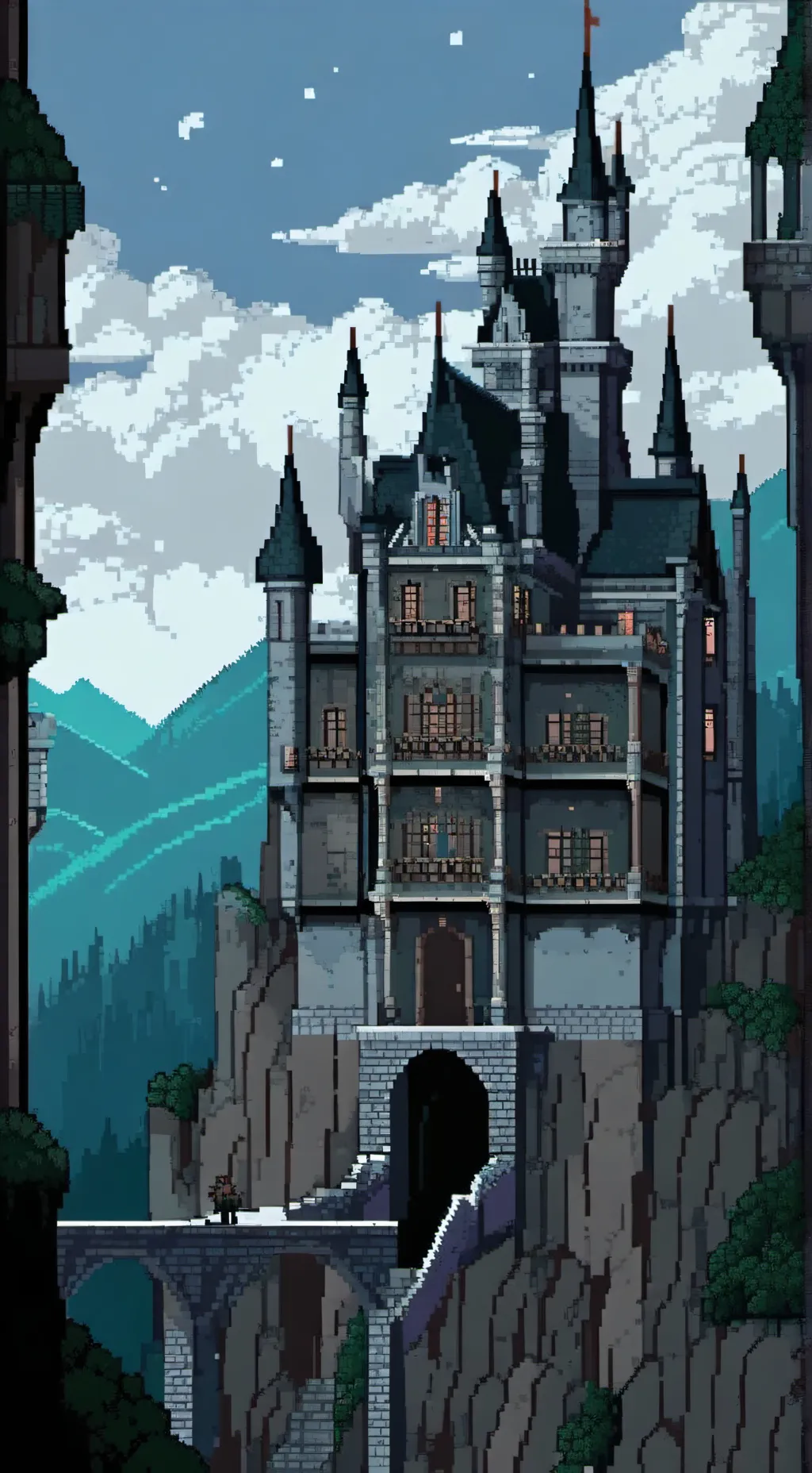 ai character: The bad Theatre background