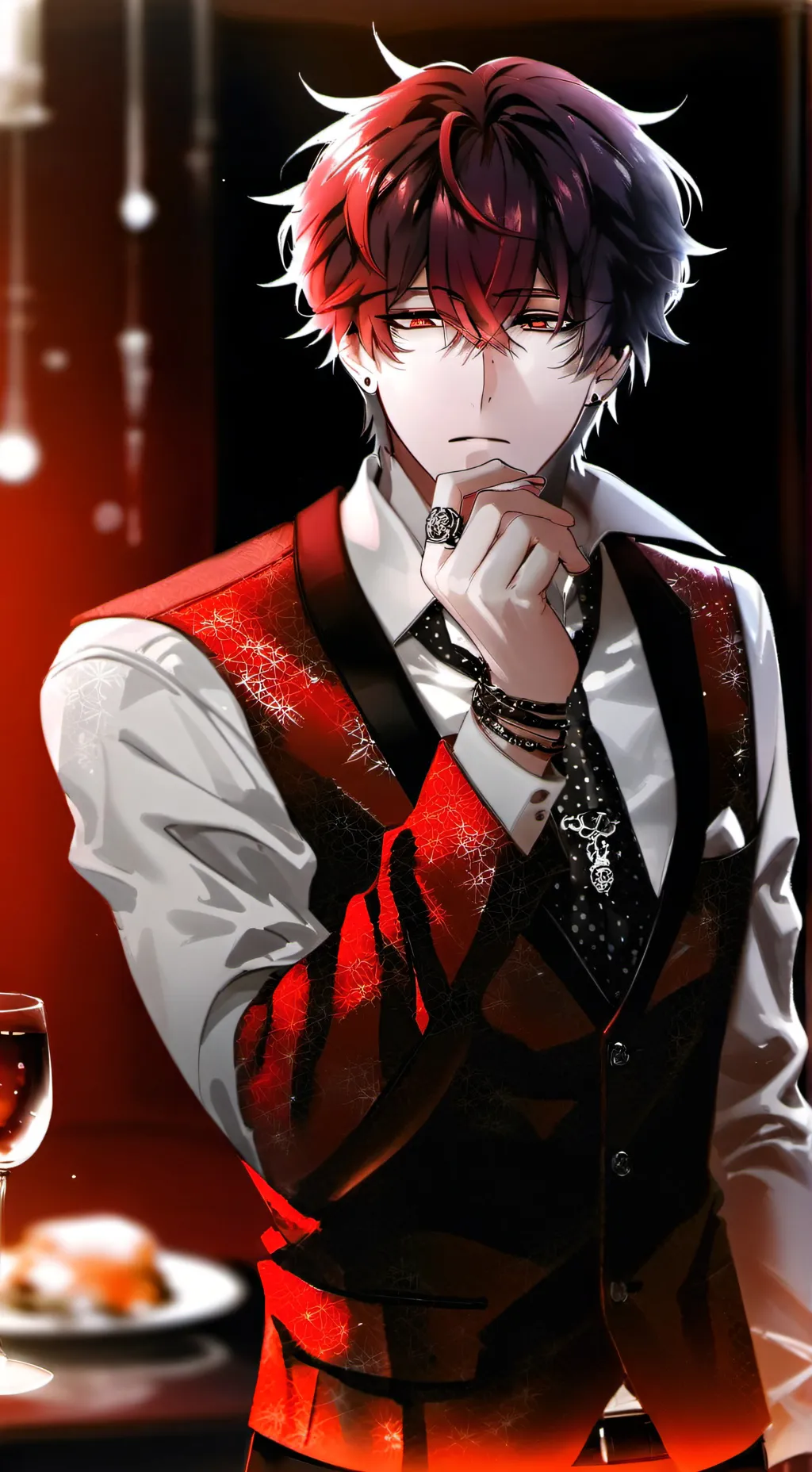 ai character: ADAN🍷 background