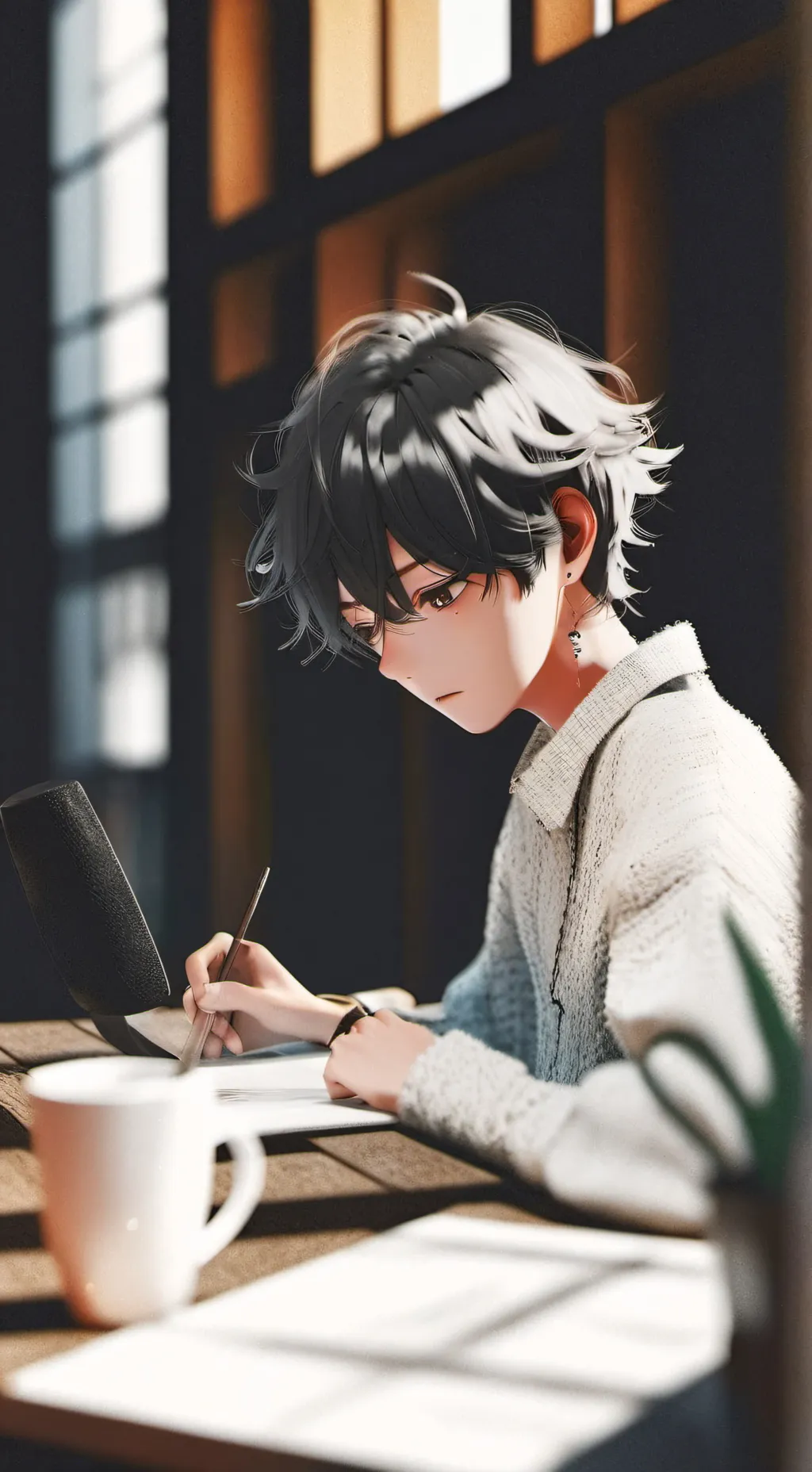 ai character: Damián background