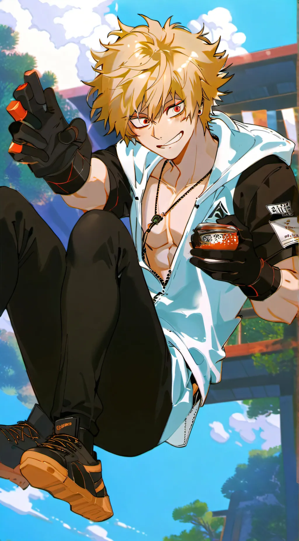 ai character: Bakugo background