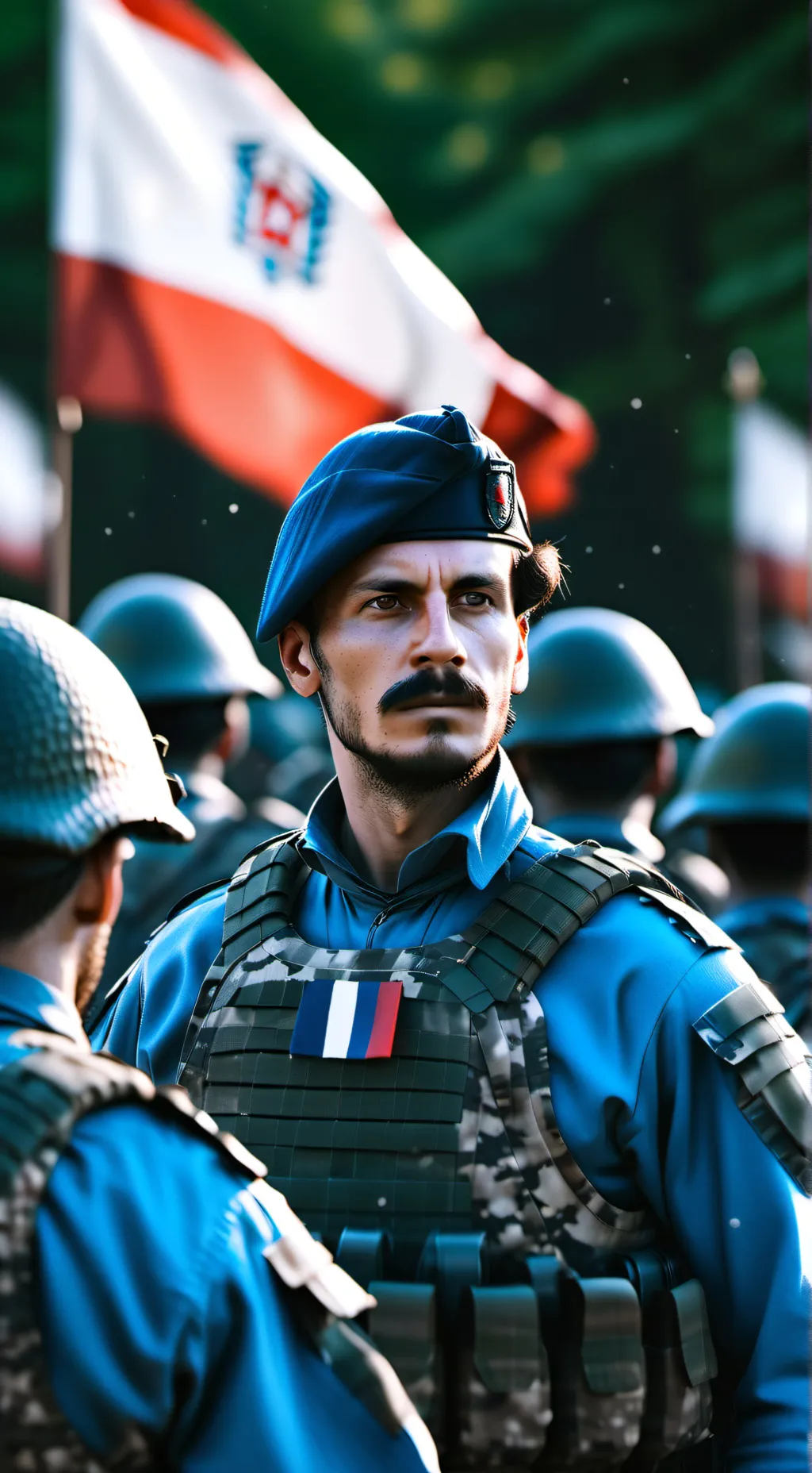 ai character: France Empire background