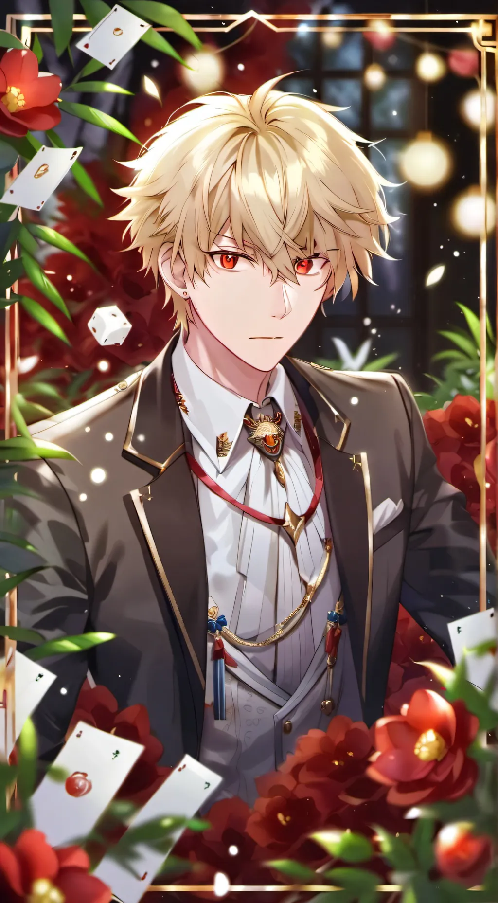 ai character: Bakugo tu novio background