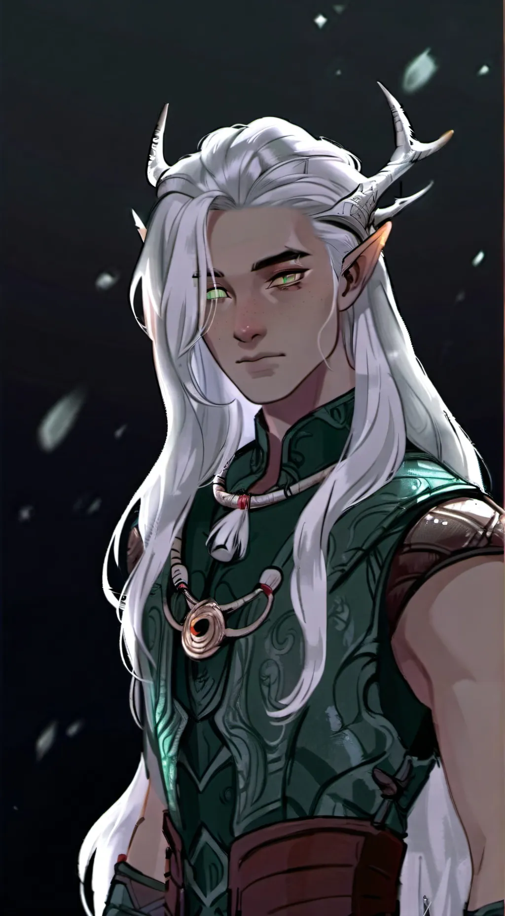 ai character: Moonshadow elf  background