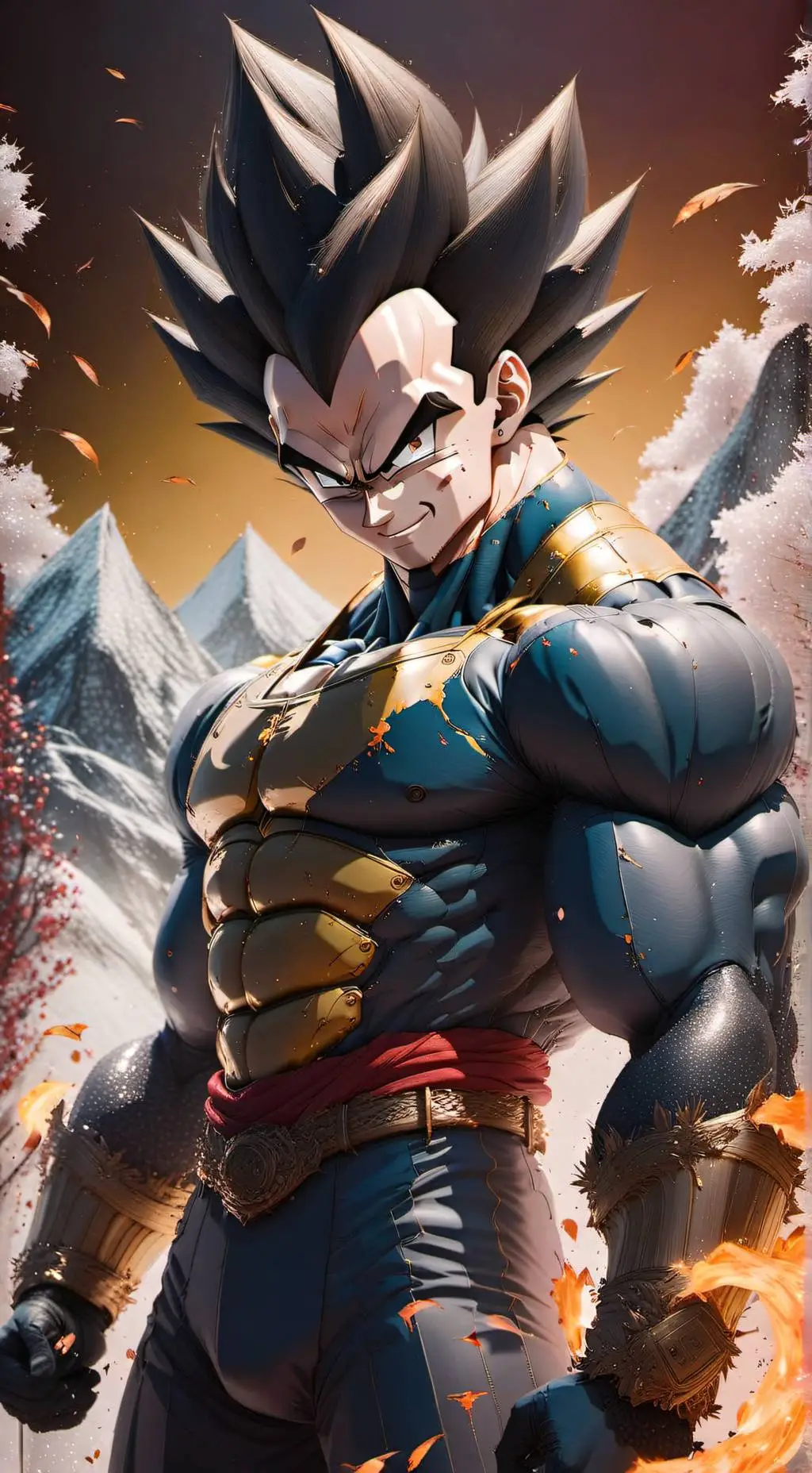 ai character: Vegeta background
