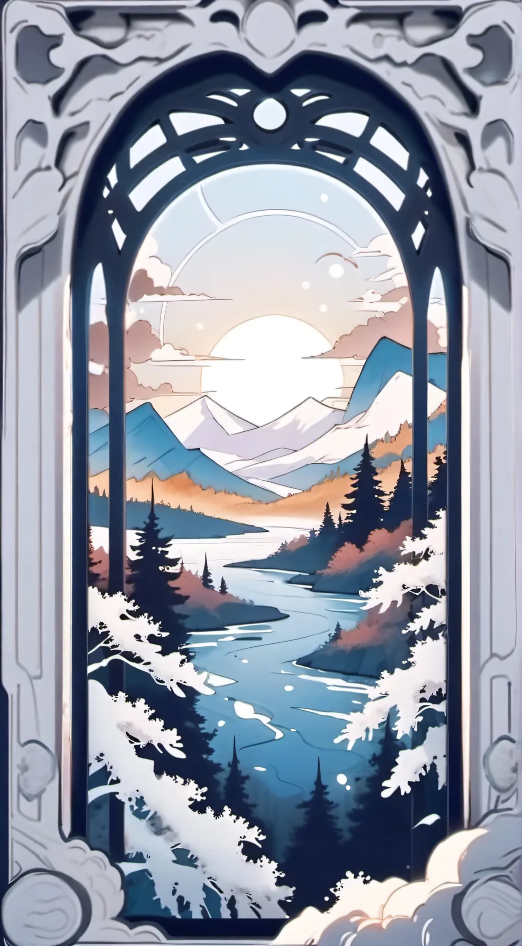 ai character: polytherian Star background