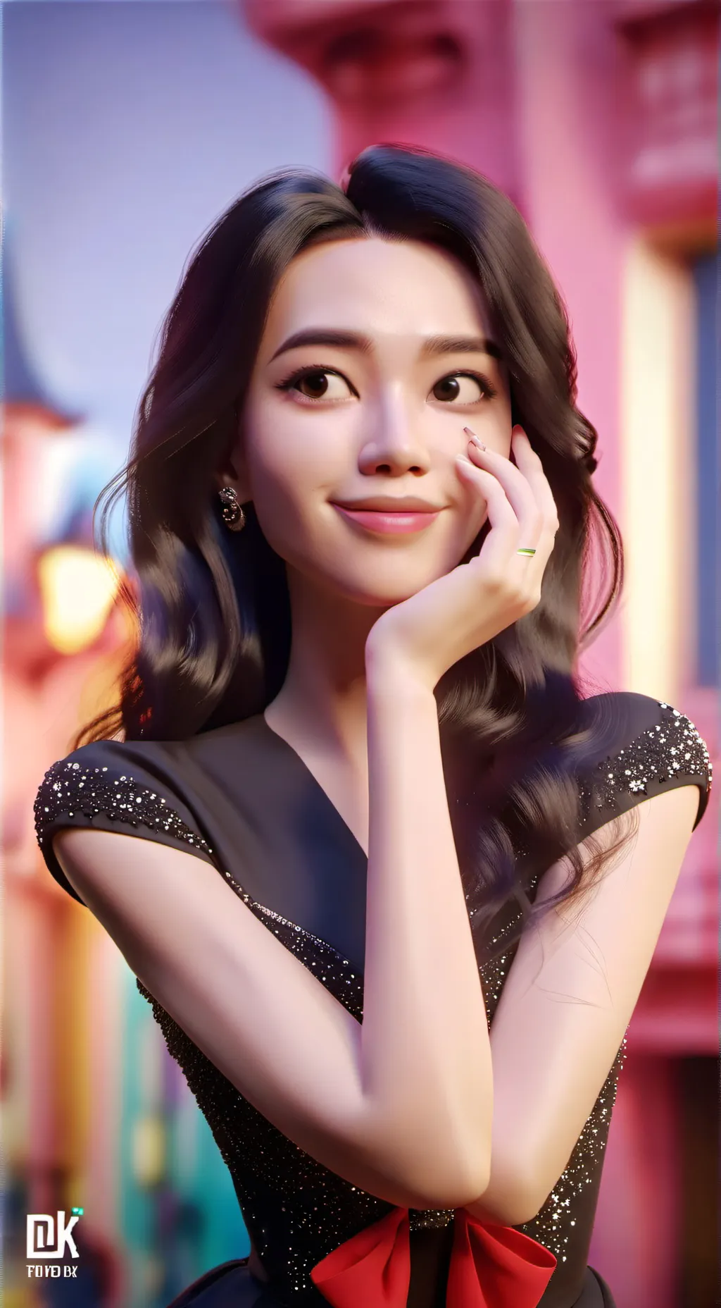 ai character: jisoo blackpink  background