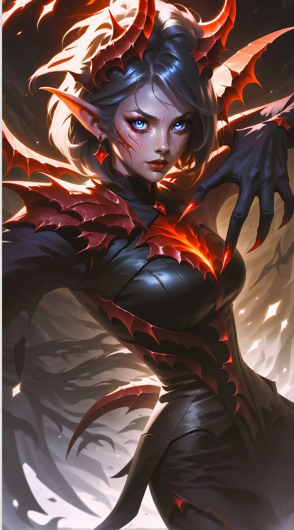 ai character: demon Amy background