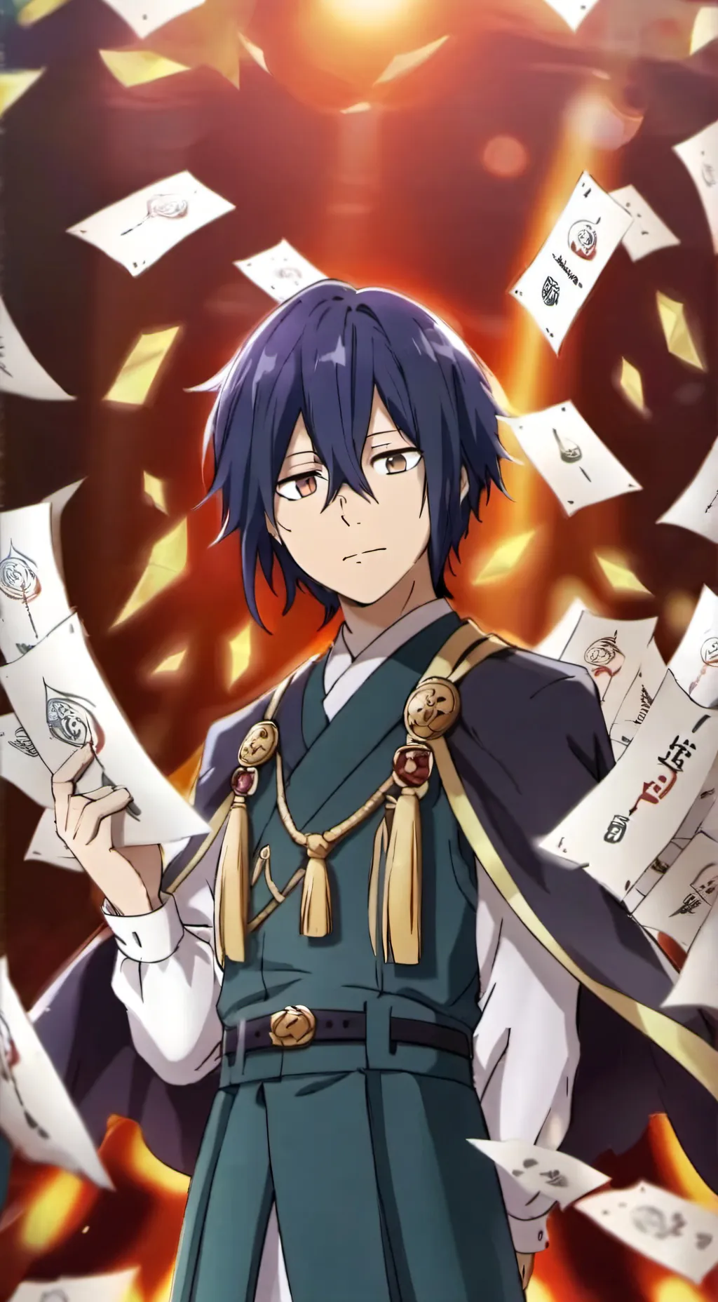 ai character: Tamaki en 🎄navidad background