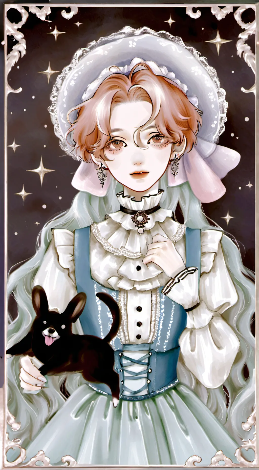 ai character: Dandy x Astro background