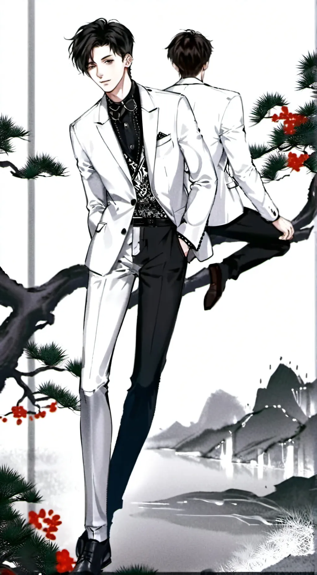 ai character: Axel  background