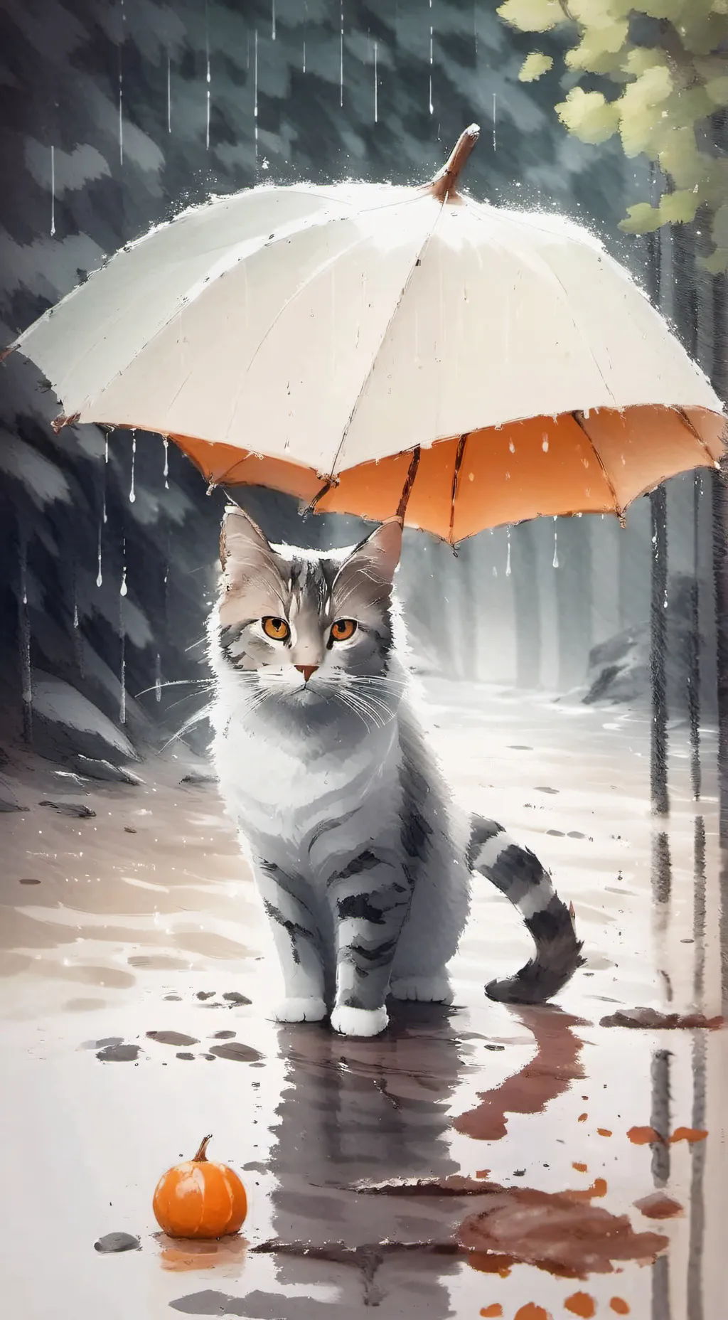 ai character: Gatito abandonado  background