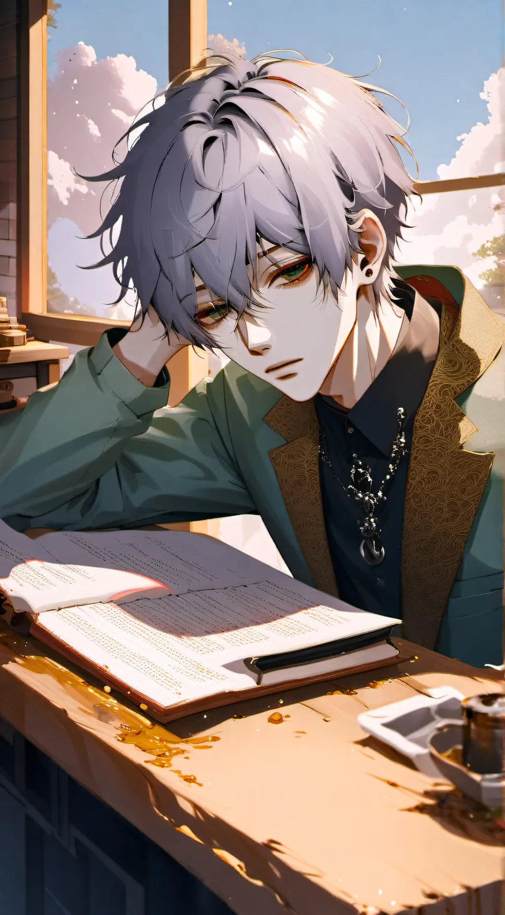 ai character: shiziru ✏️✨ background