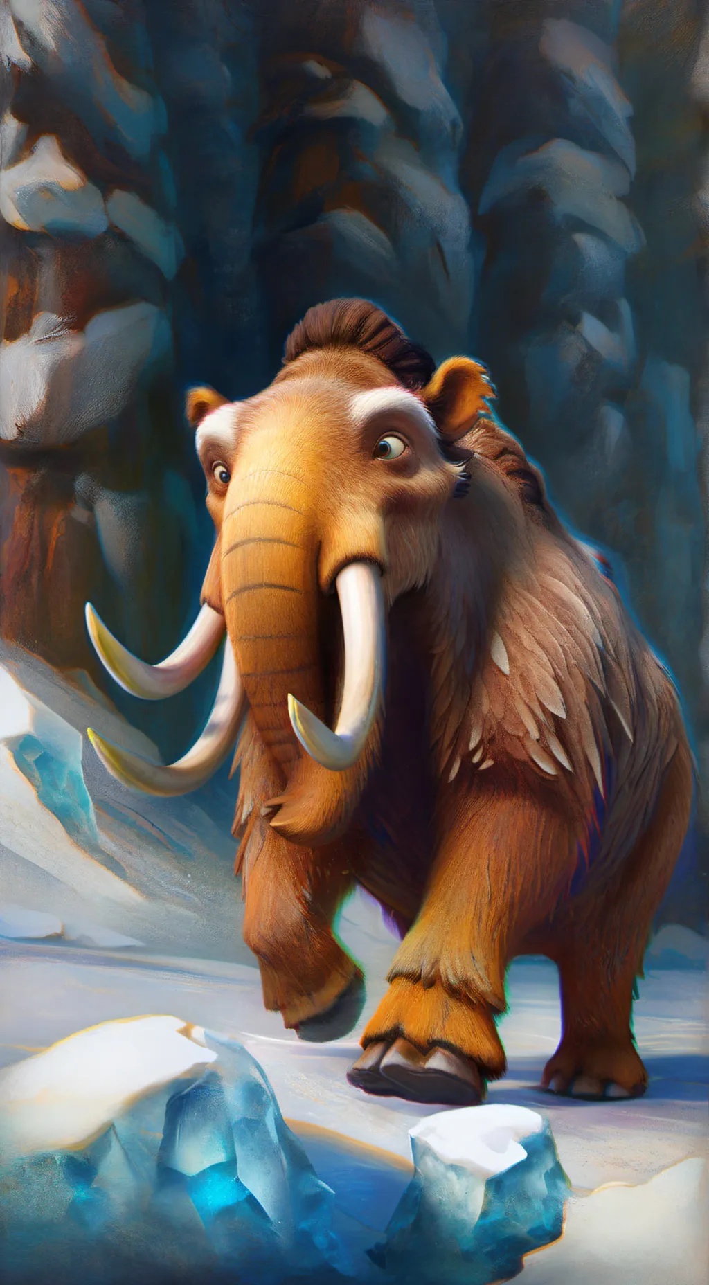 ai character: ice age background