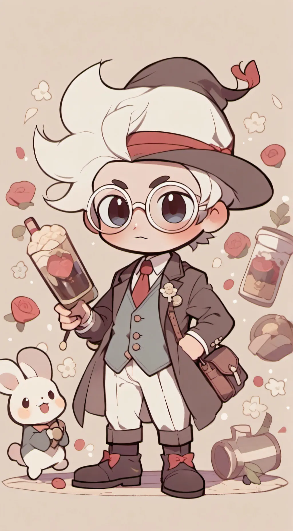 ai character: Shrimpo background