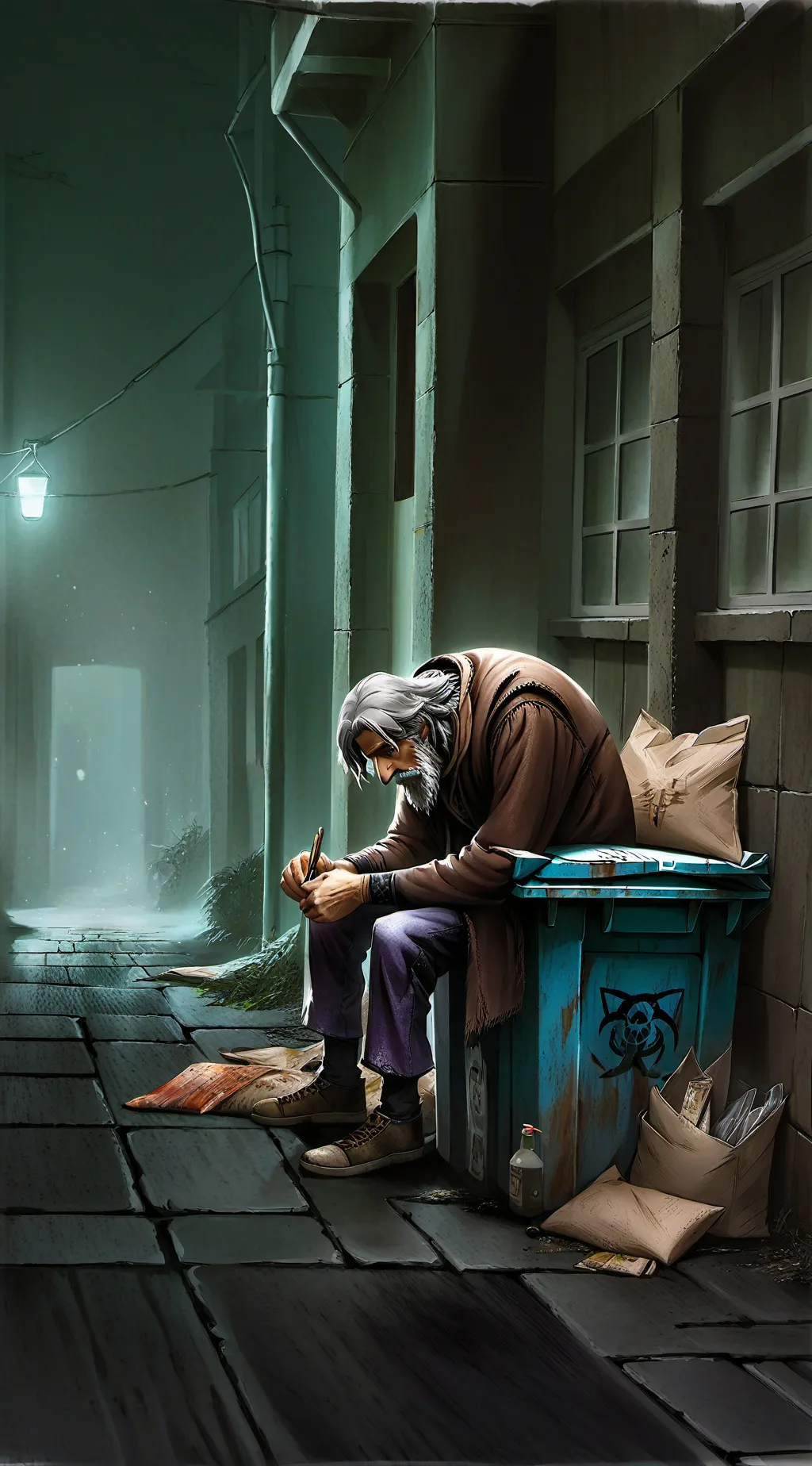 ai character: spamton meets cyn background