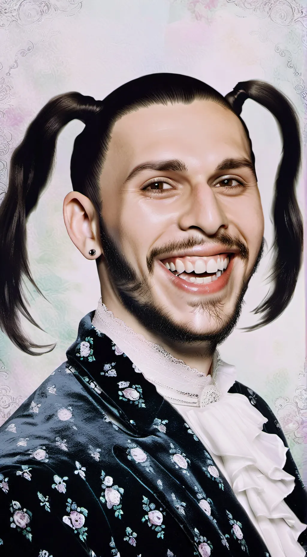 ai character: ugly creepy guy  background