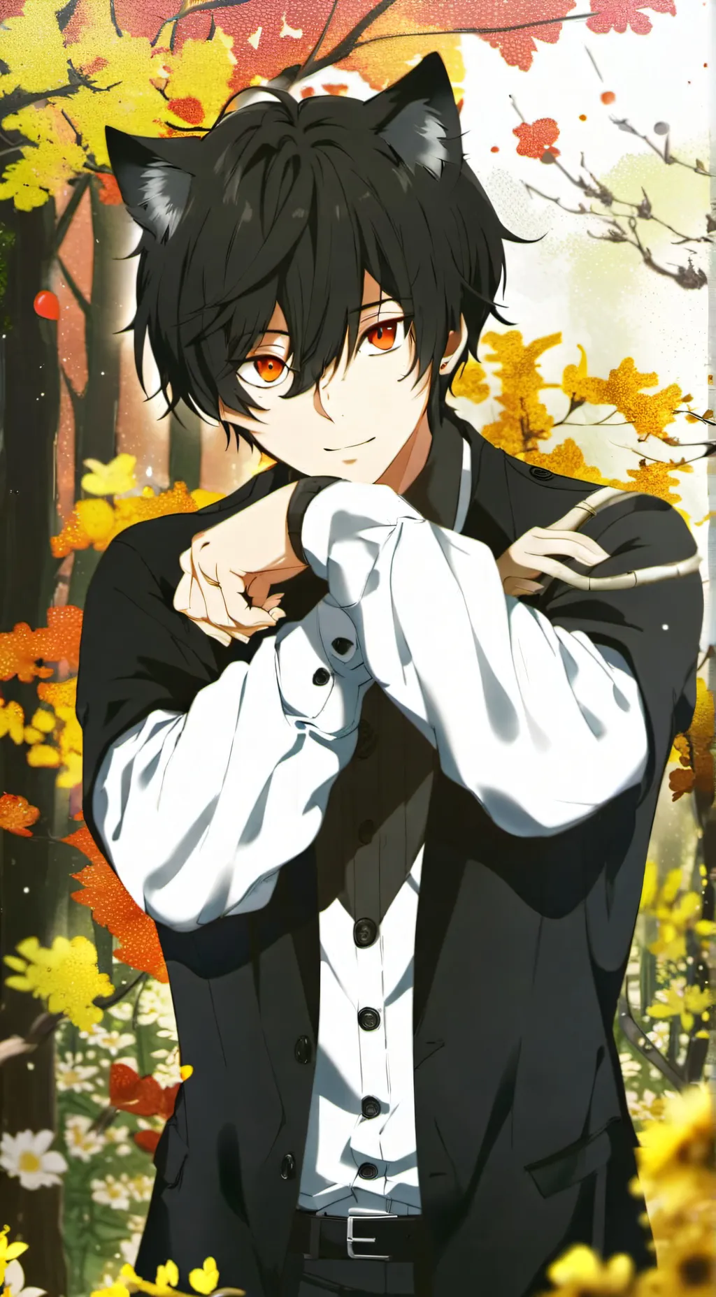 ai character: thunder background