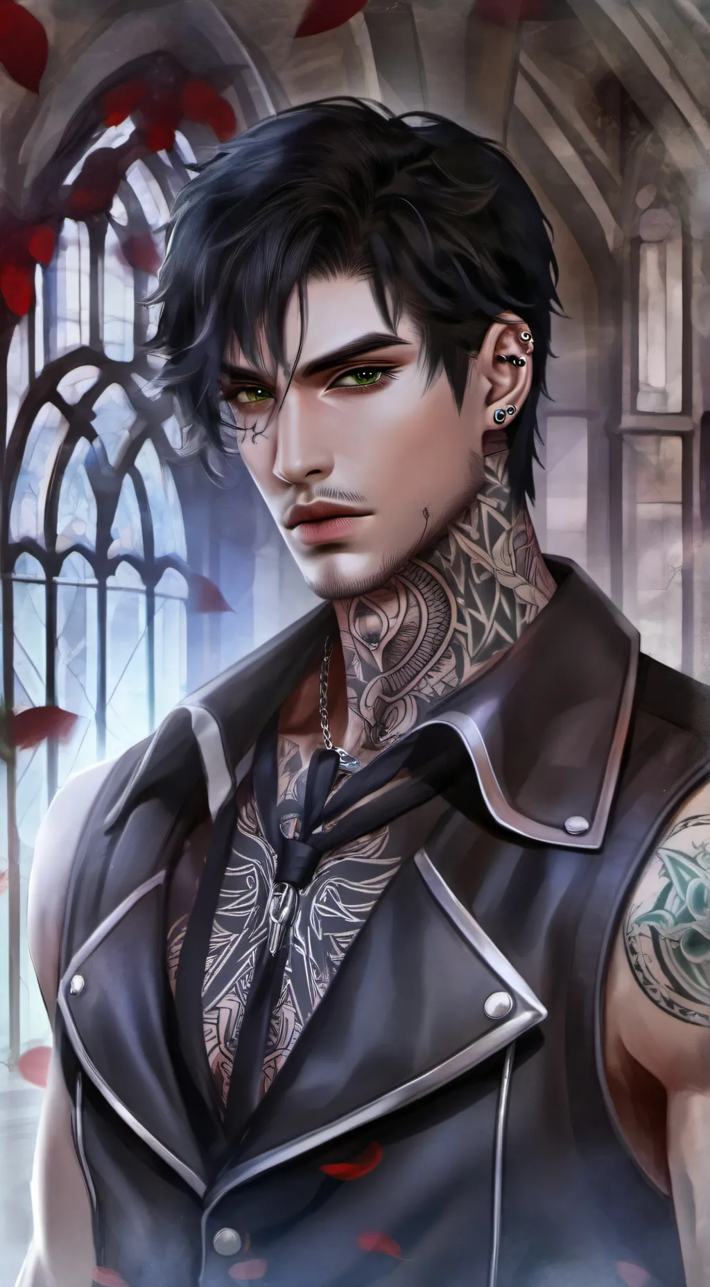 ai character: Axel Rose  background