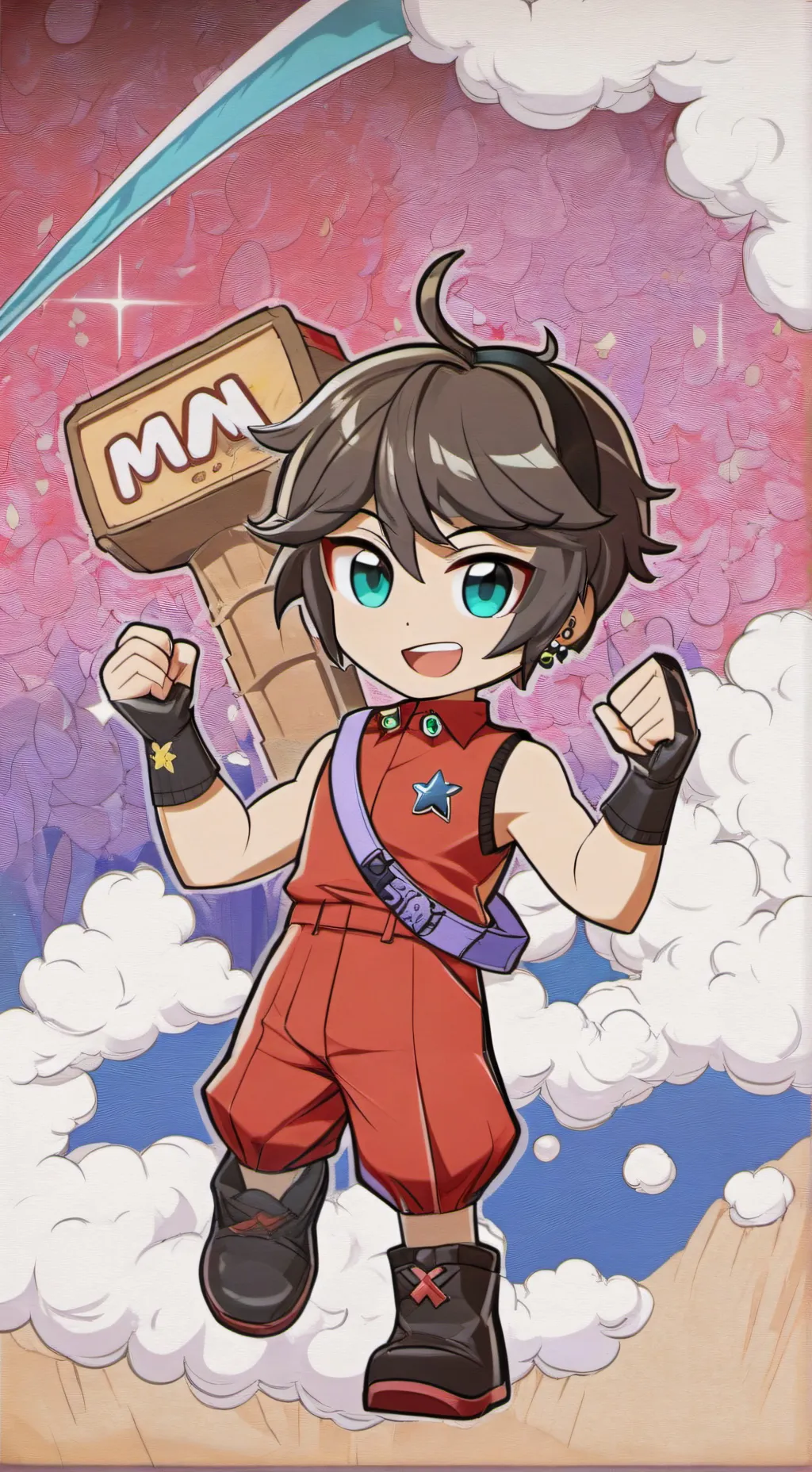 ai character: Kyle+vani background