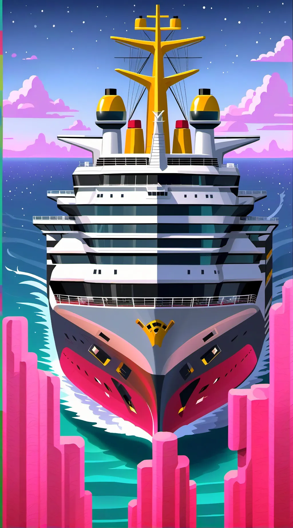 ai character: HH cruise ship background