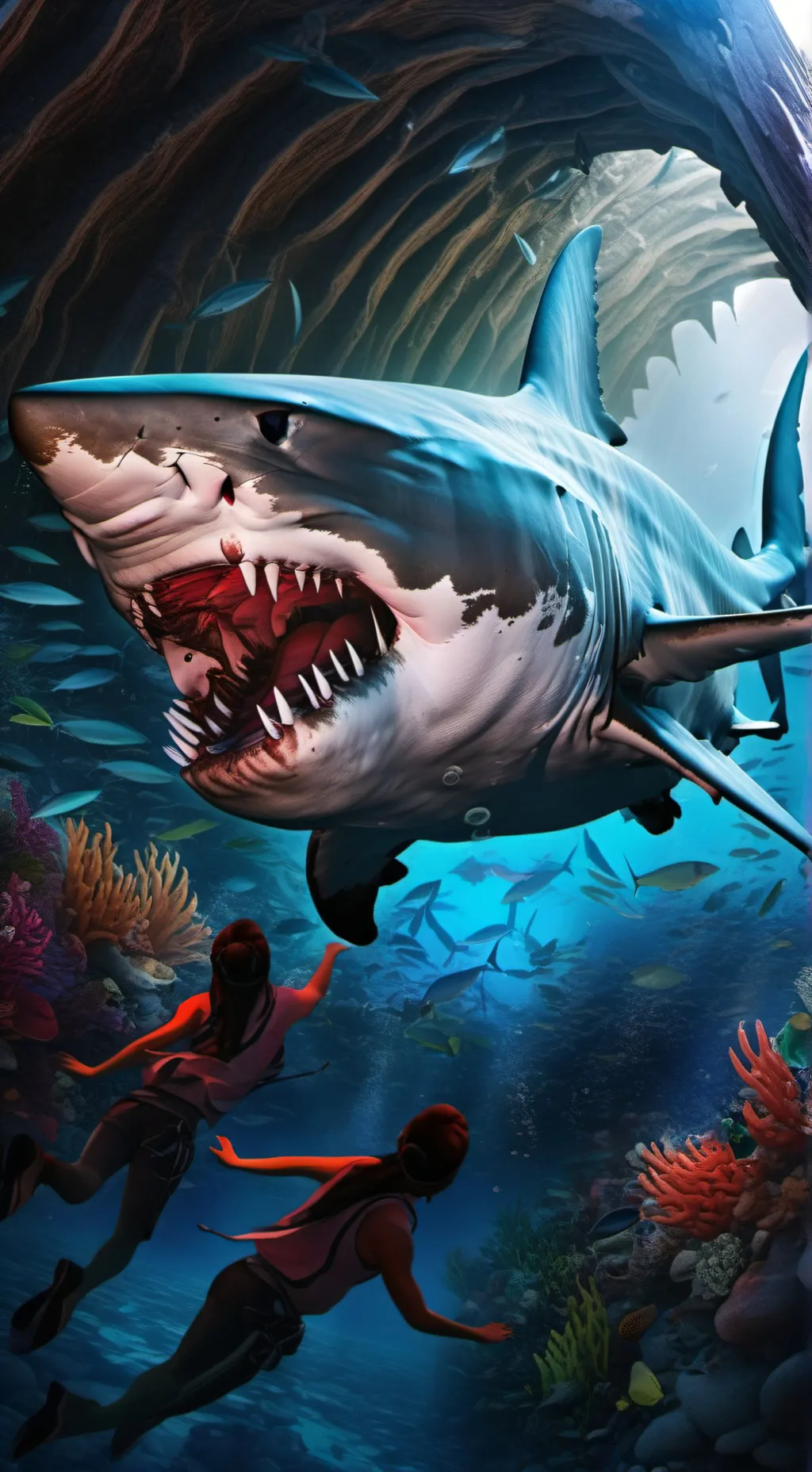 ai character: Maneater background