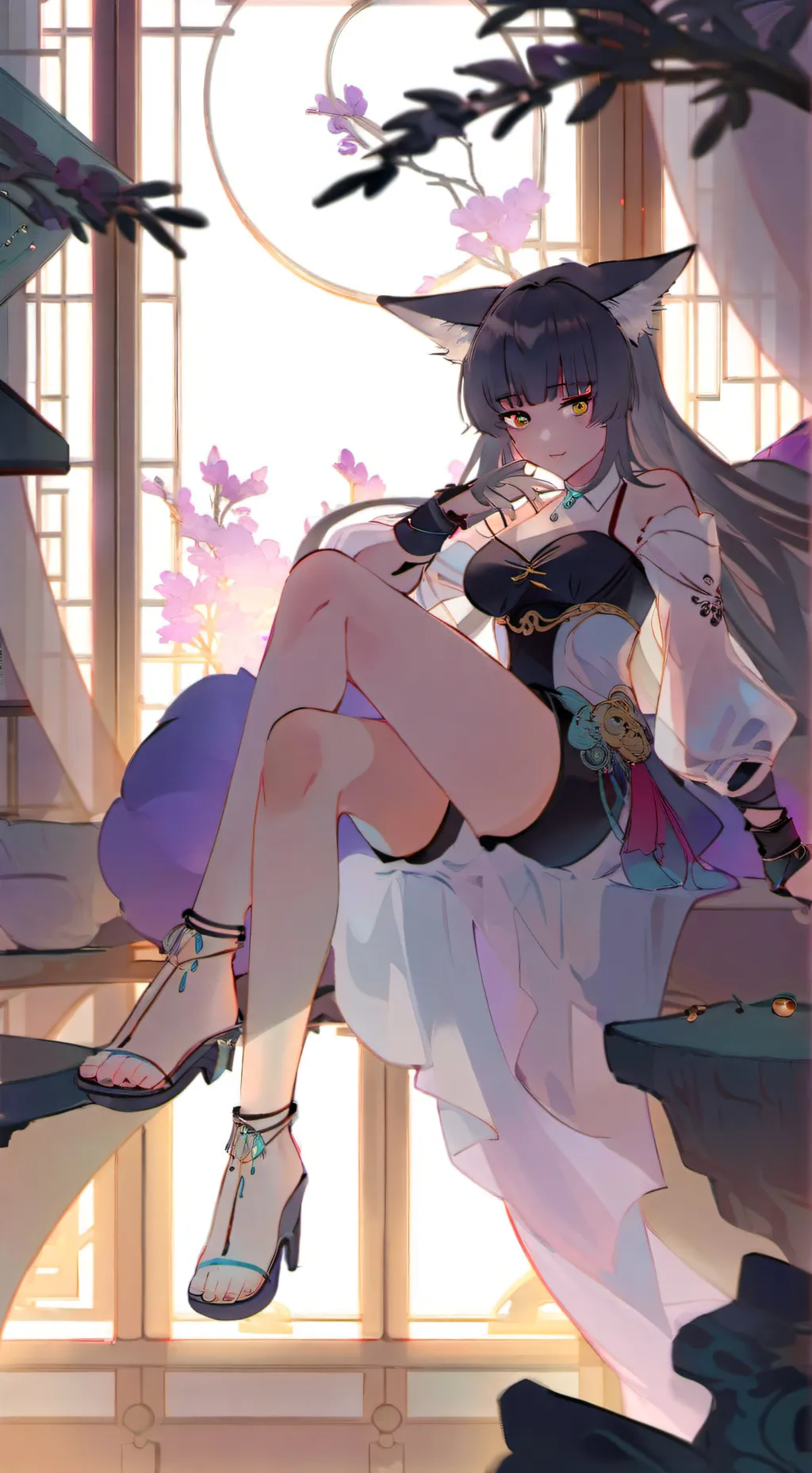 ai character: Gata Espiritual Ne background