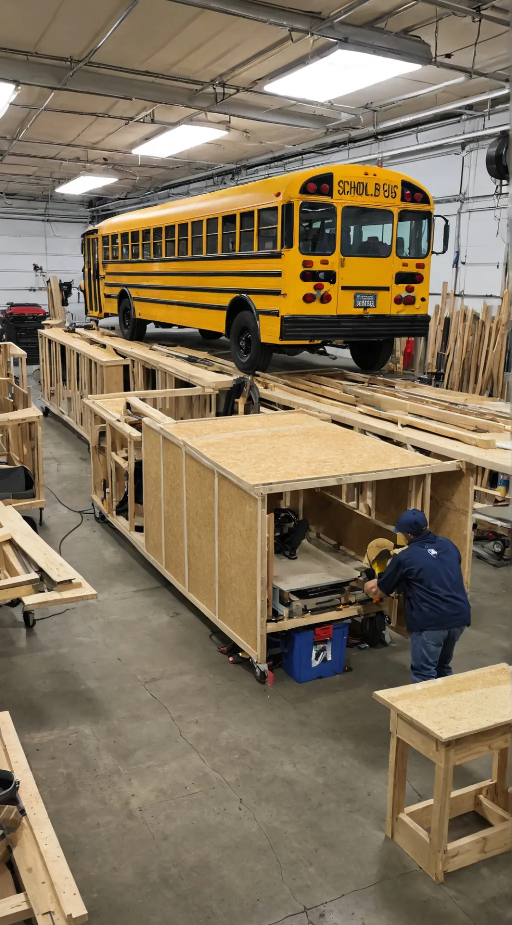 ai character: Bus Builder background