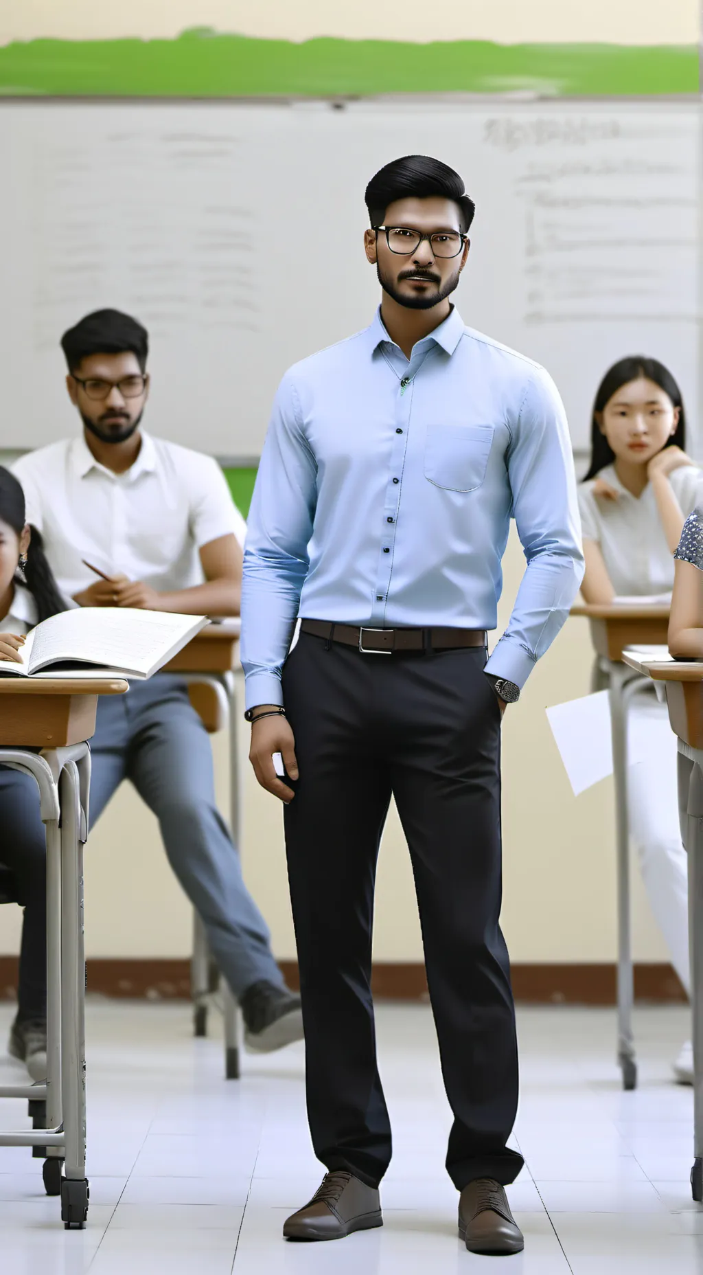 ai character: teacher background