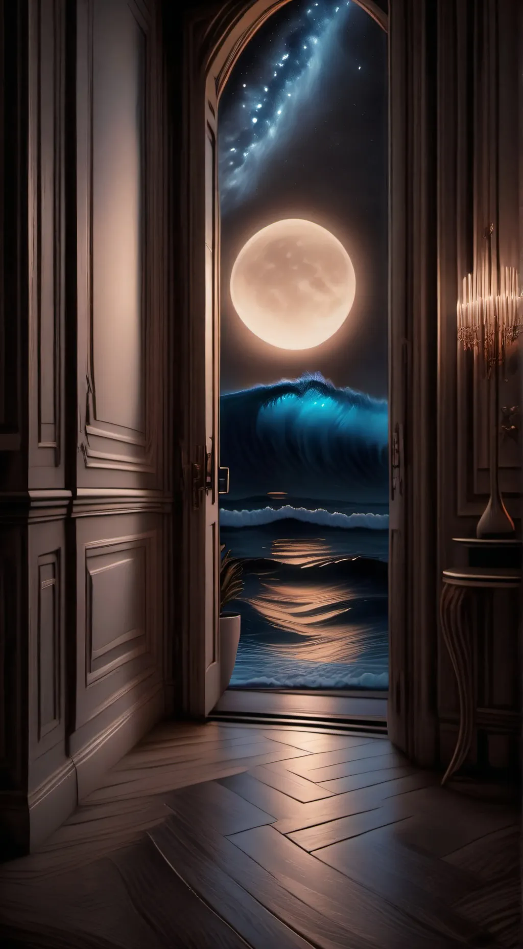 ai character: Ariana Grande background