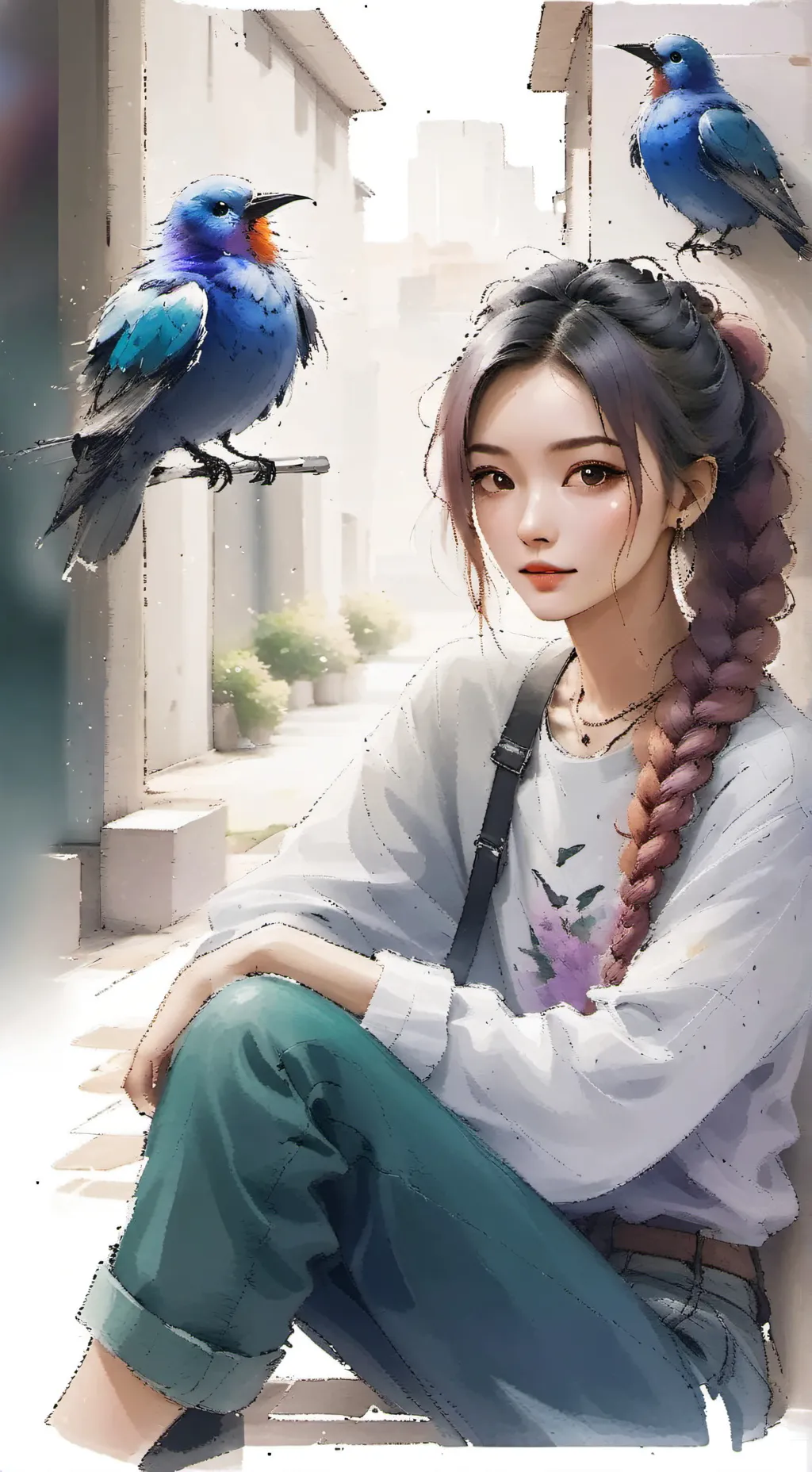 ai character: Echo Bright background