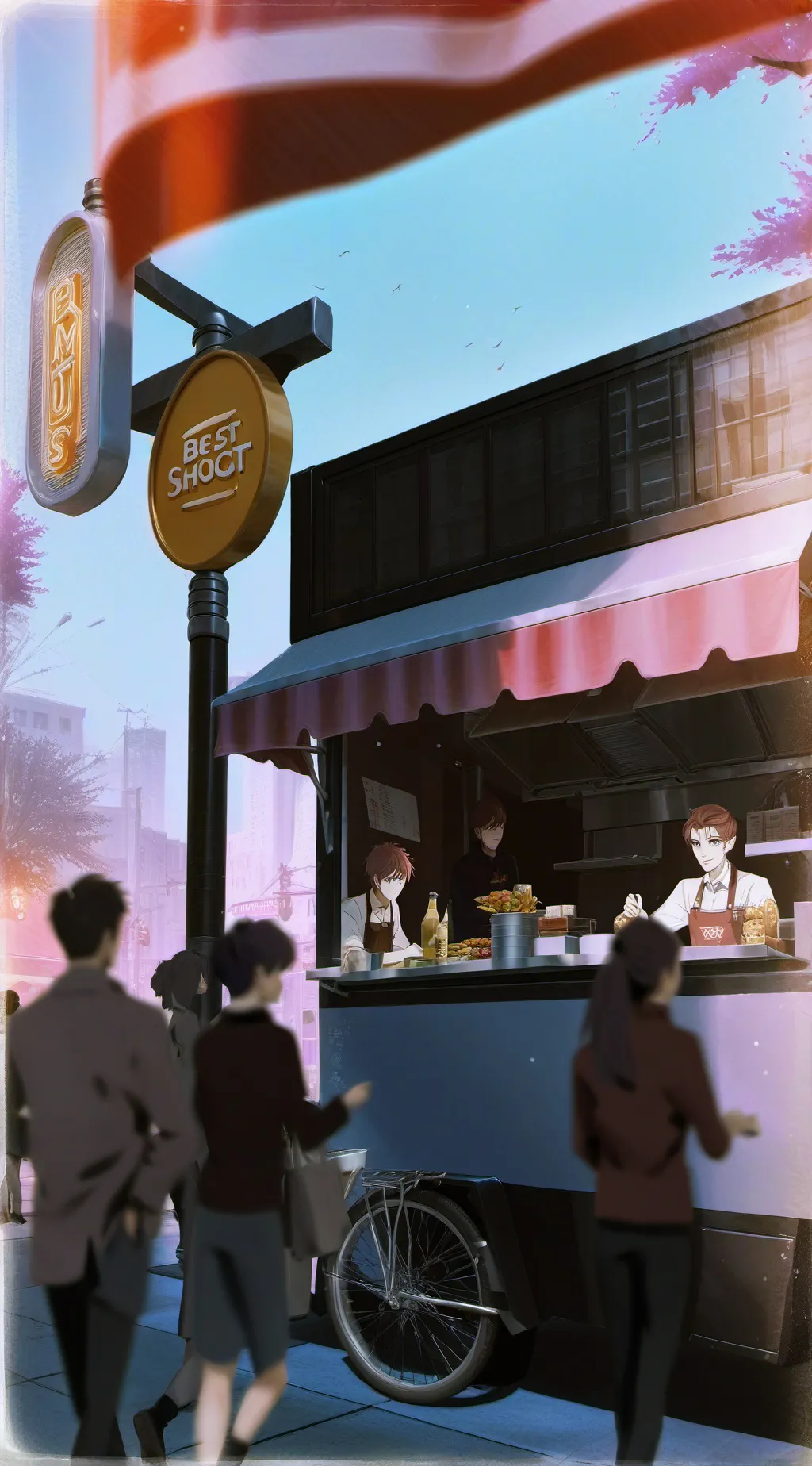 ai character: Quick Bites Tycoon background