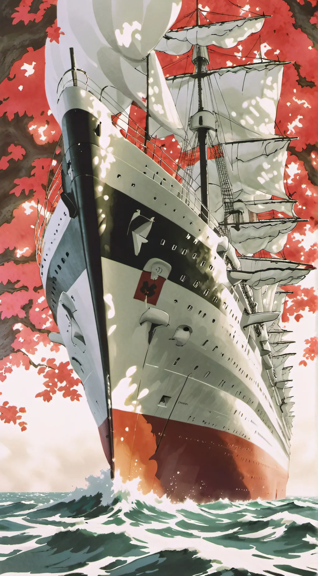 ai character: MV Wilhelm Gustlof background