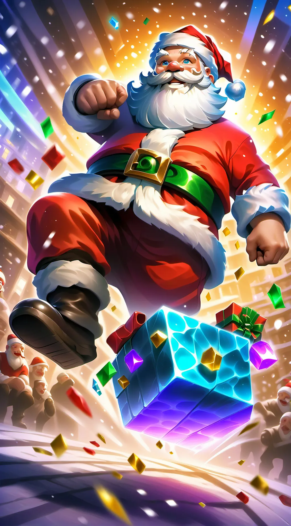 ai character: Santa background