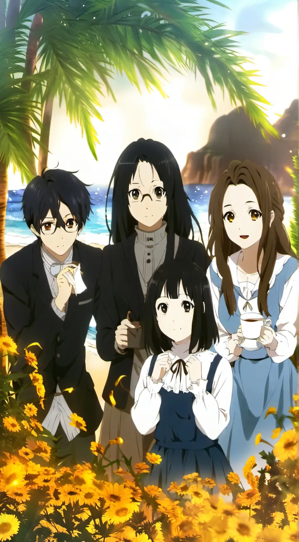 ai character: lara,marie,emma background