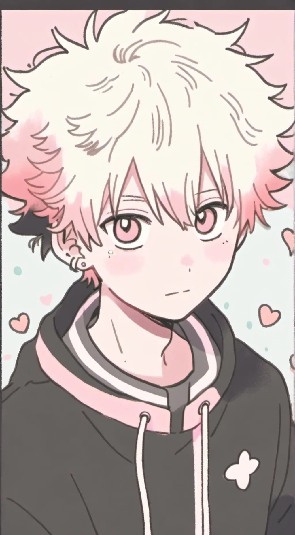 ai character: bakugo alpha  background