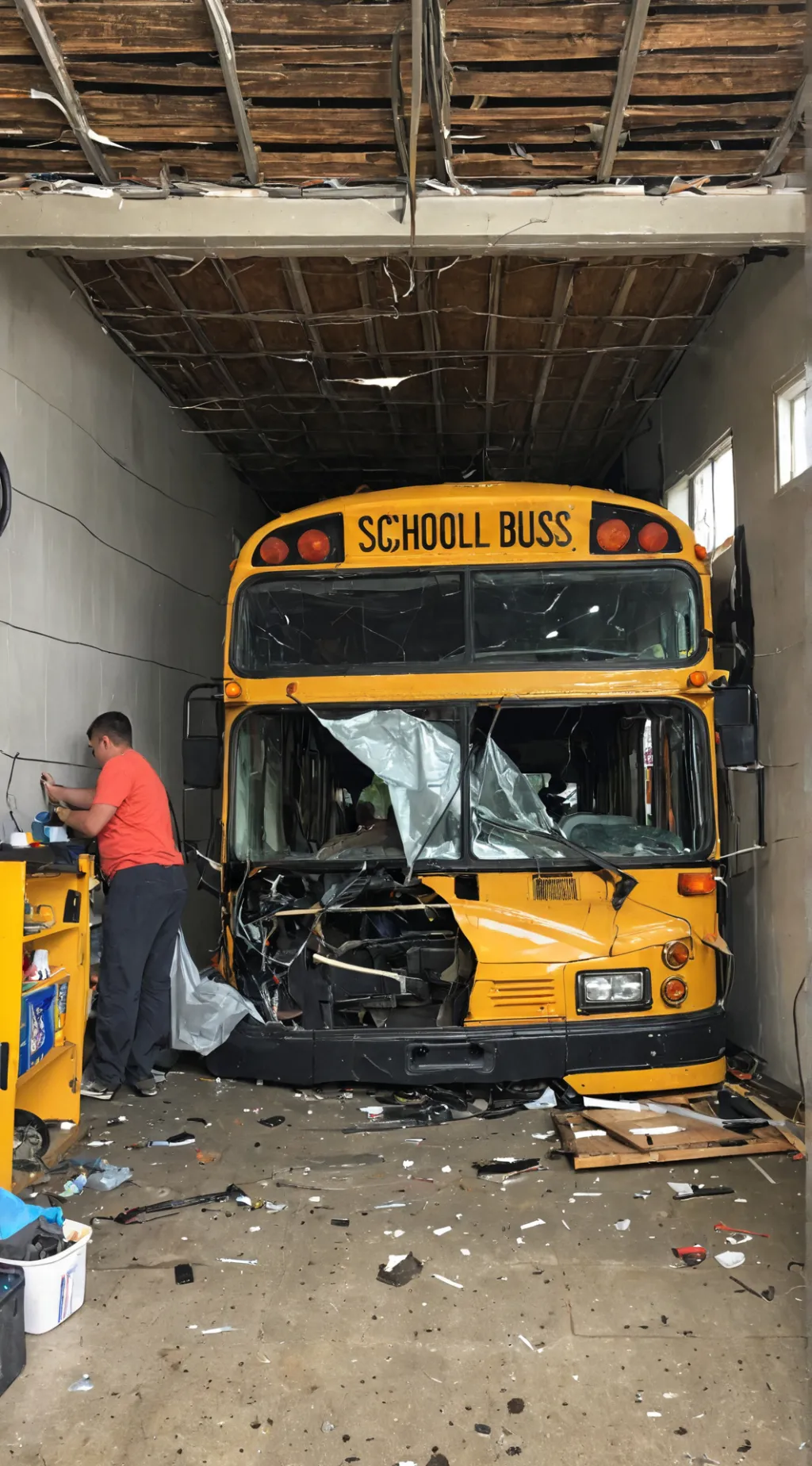 ai character: Bus Repairer  background