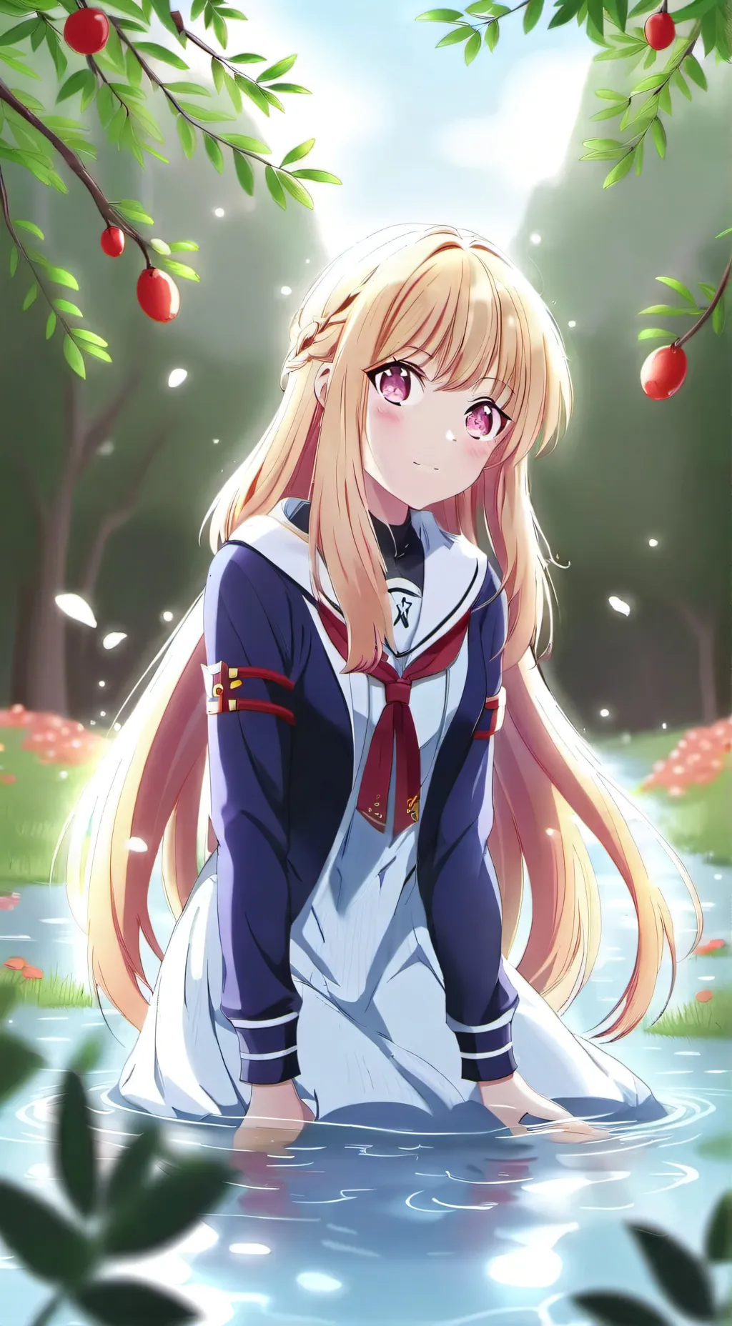 ai character: Marie hoshino background