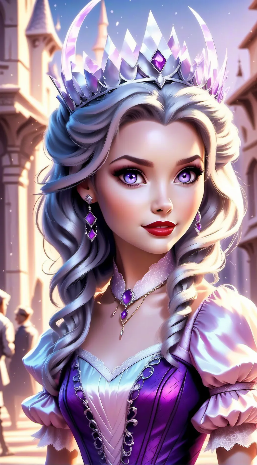 ai character: Descendants❤️ background