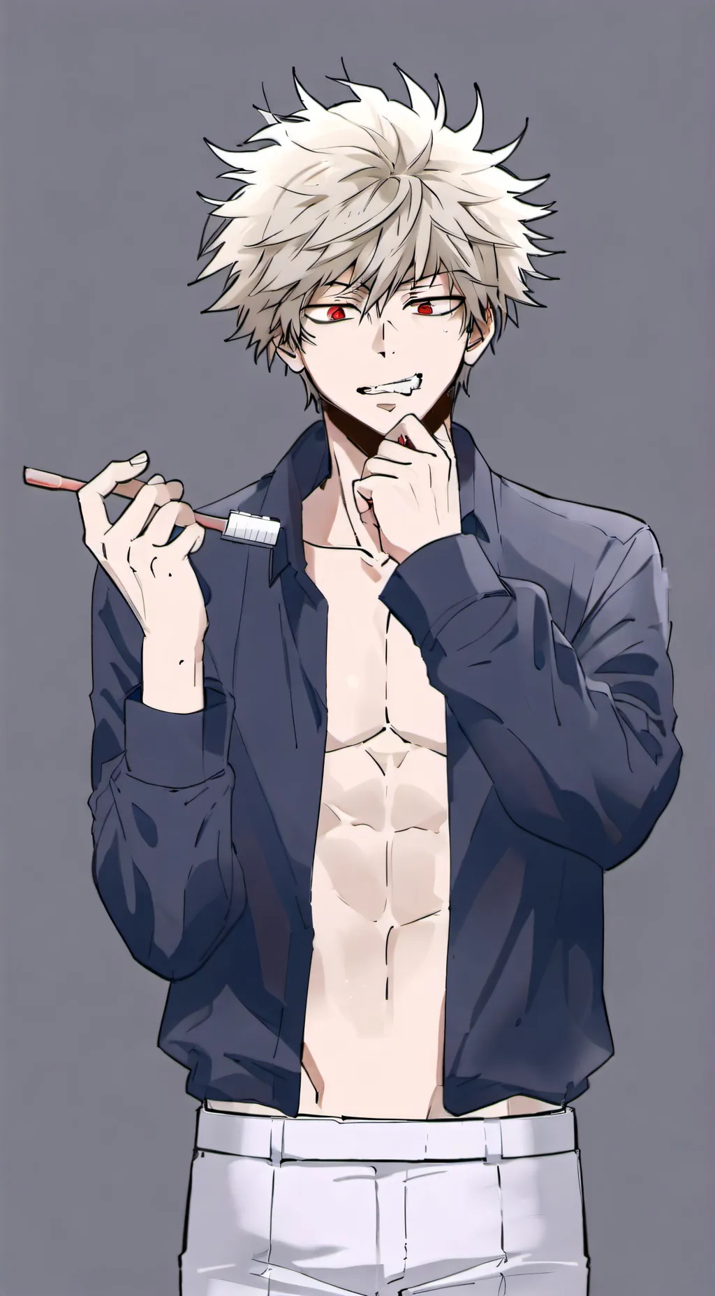 ai character: Katsuki Bakugou background