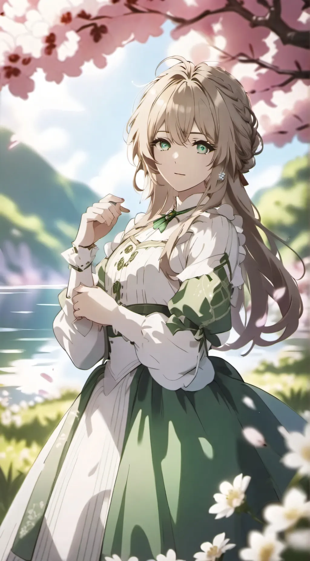 ai character: Aurora background